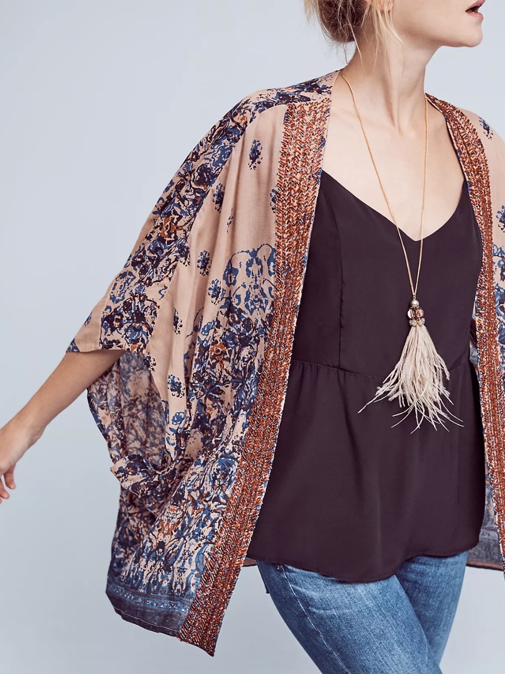 Anthropologie Astor Beaded Kimono -Beautiful Stories